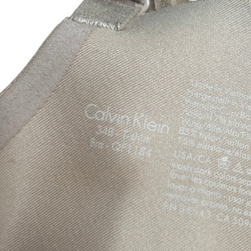 Calvin Klein invisible T-shirt Bra 34B Tan