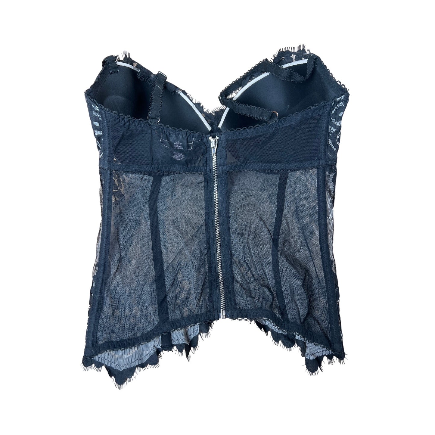 Victoria Secret Black Lace Corset Size 36D