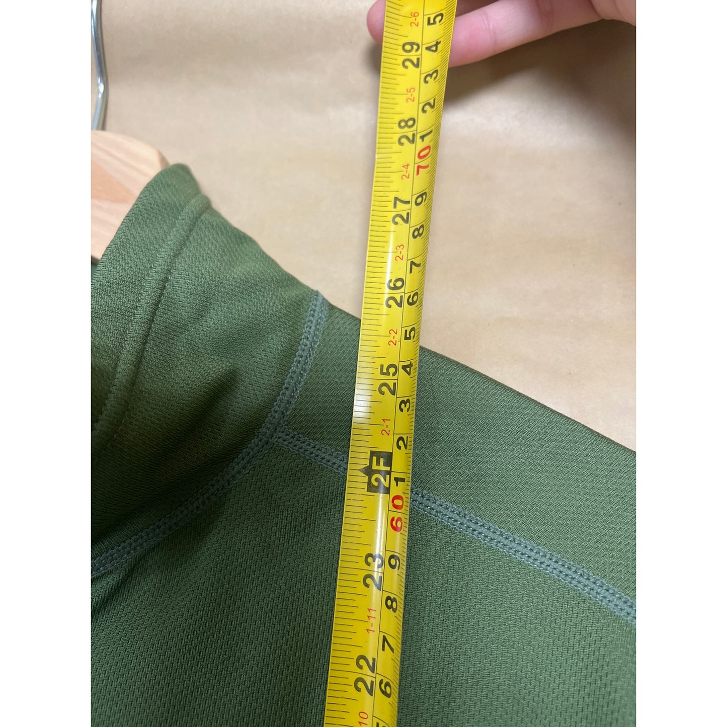 REI Co-Op Medium Quarter Zip Green Men's Pullover 100% Polyester