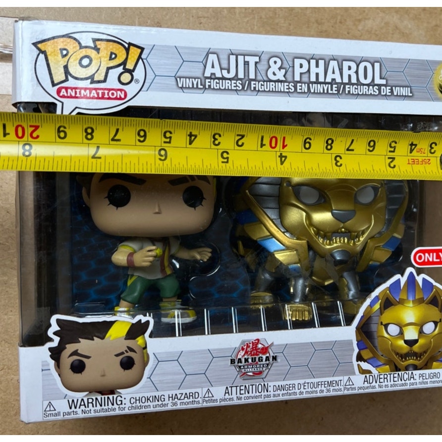 Funko Pop! Animation Ajit & Pharol 2 Pack Exclusive Bakugan Armored Alliance New
