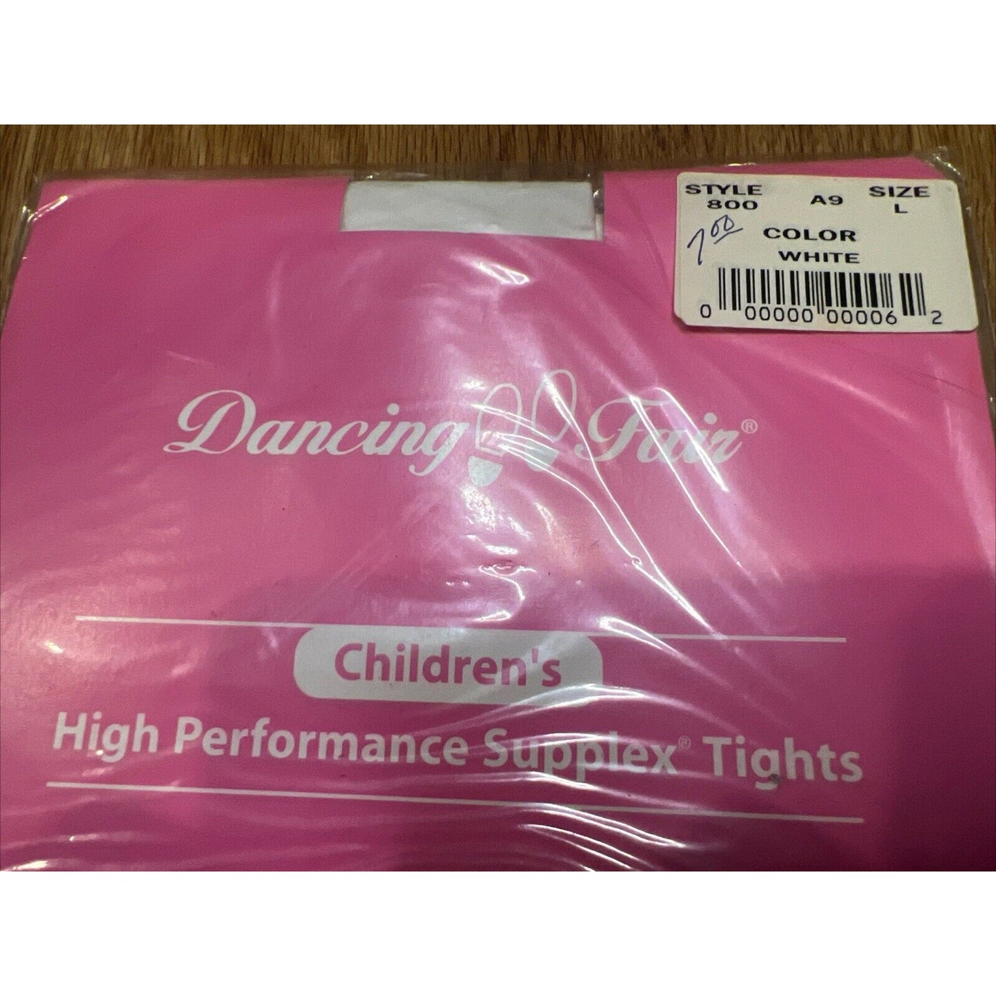NEW Dancing Fair Size L Children's Ultimate Performance Tights Style 800 White