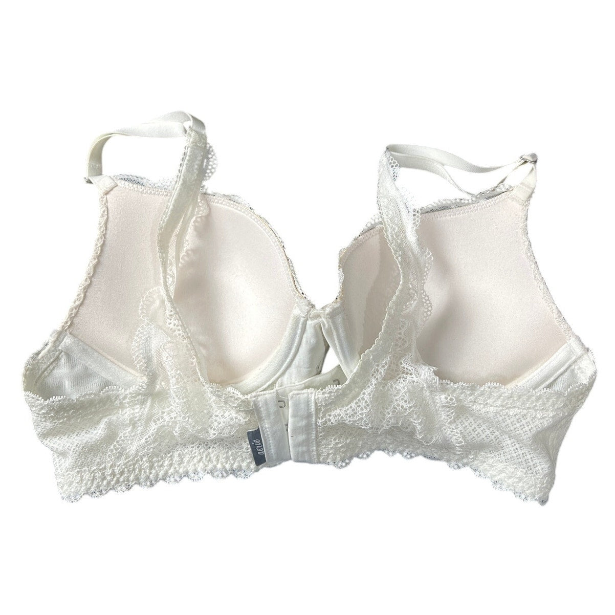 Aerie Lace White Bra Adjustable Sizing *Dimensions In Picture*