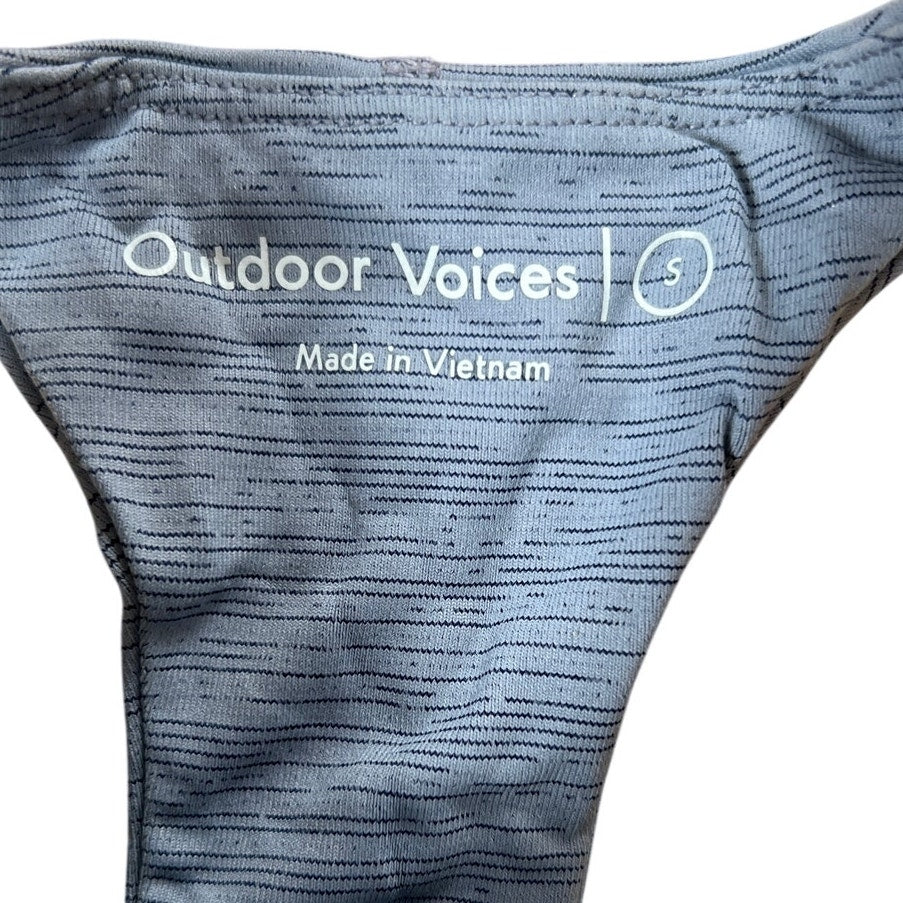 Outdoor Voices Women's Small GraySports Bra Wireless Workout Gym Yoga