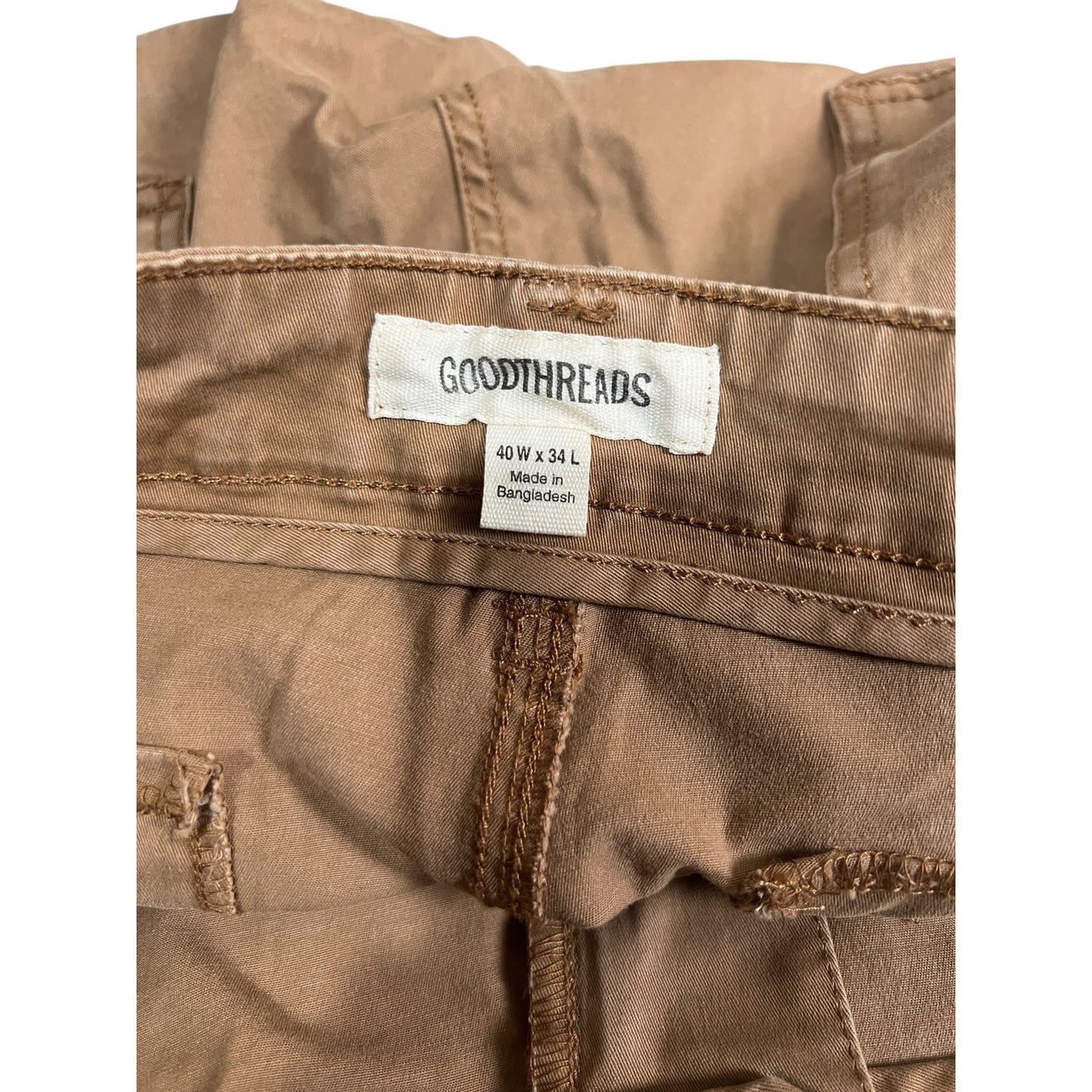 Goodthreads Khaki Chino Workwear Pants Size 40w x 34L