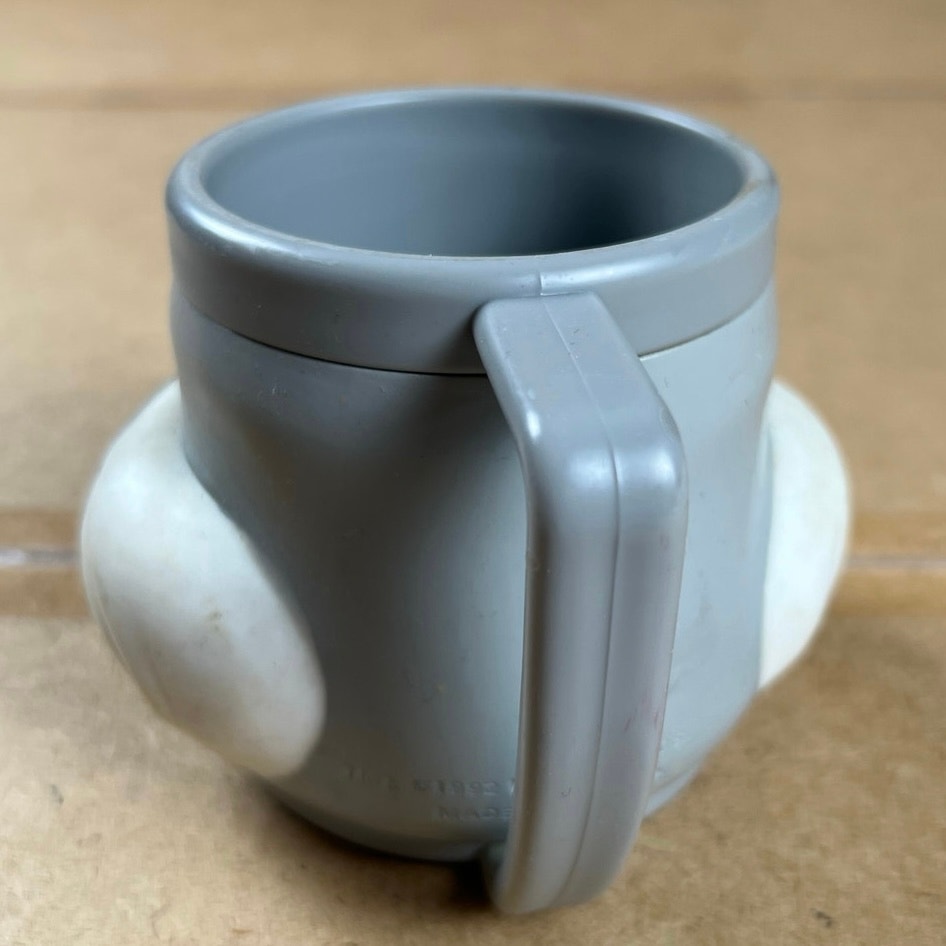 McDonald's Bugs Bunny Character Mug Gray 1992 Promotional Partners Made In China