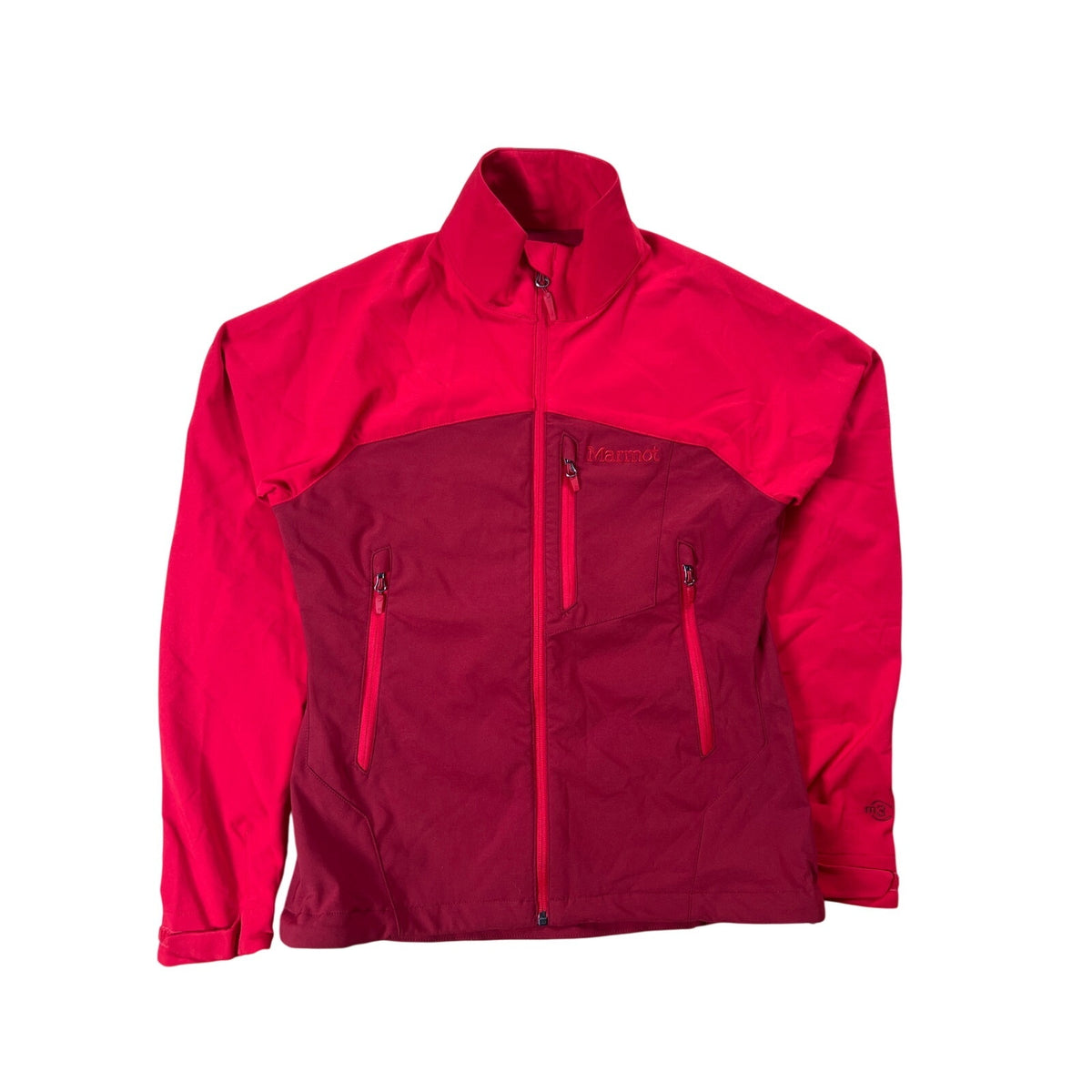 Marmot Jacket Mens M Softshell M3 Red Water Repellent Windbreaker
