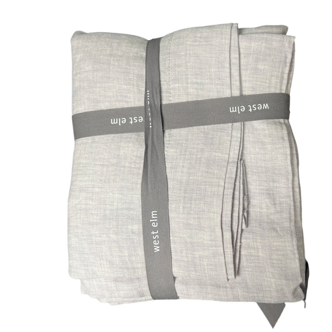 NWT West Elm Gray Pillow Cover King Square Textured Modern