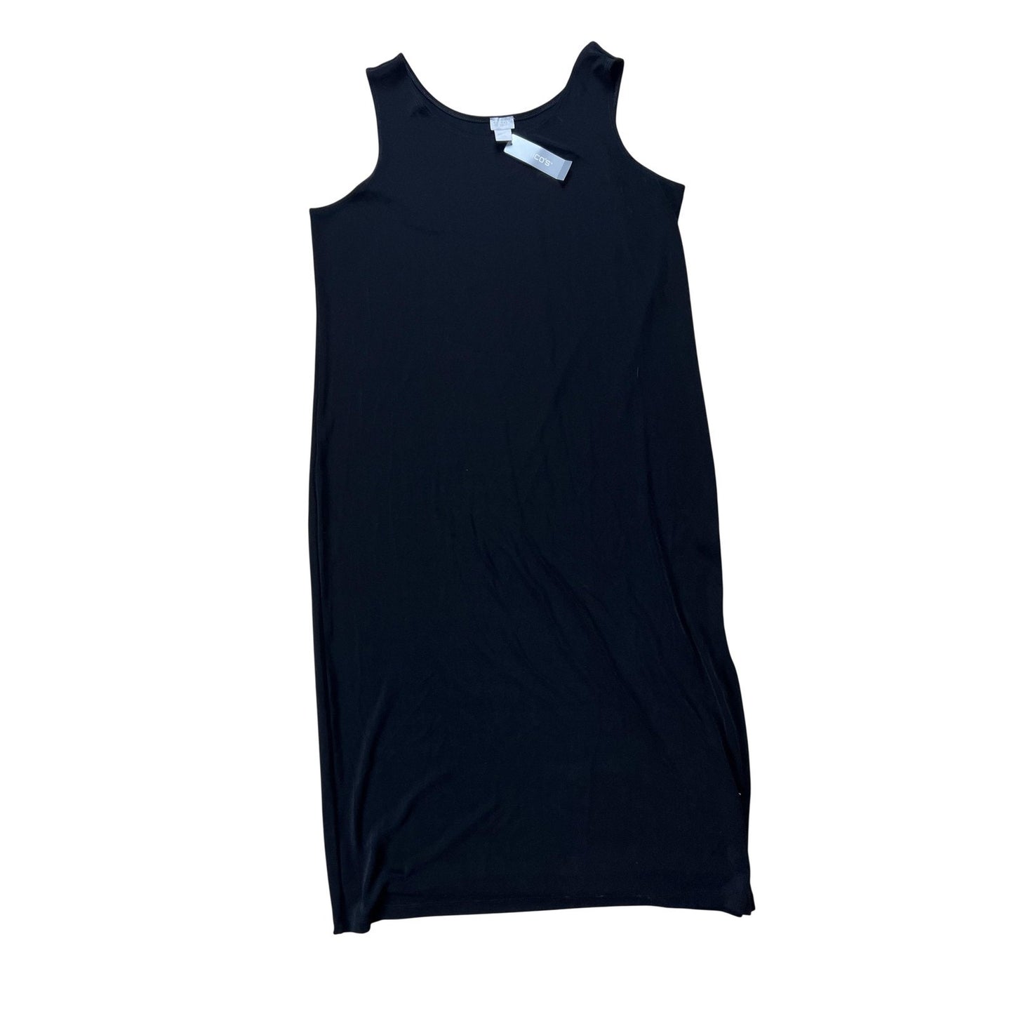 Chico's Tank Dress Womens 3 Black Maxi Travel Stretch Jersey Rayon Spandex