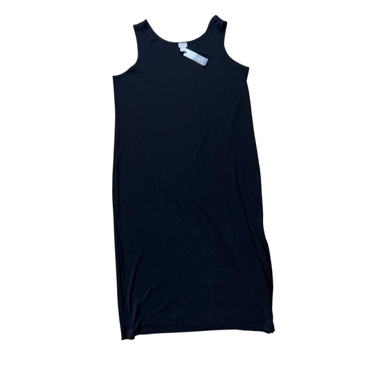 Chico's Tank Dress Womens 3 Black Maxi Travel Stretch Jersey Rayon Spandex