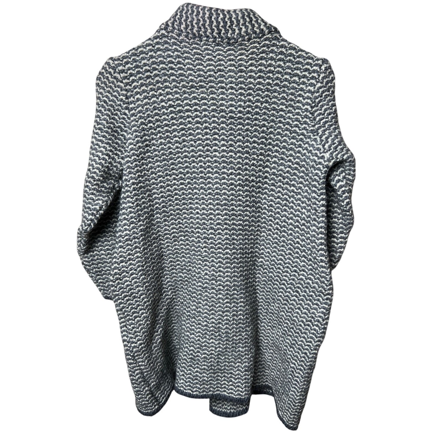 Cocogio Made In Italy Large Long Cardigan Sweater Button-Up Sweater Italy Gray