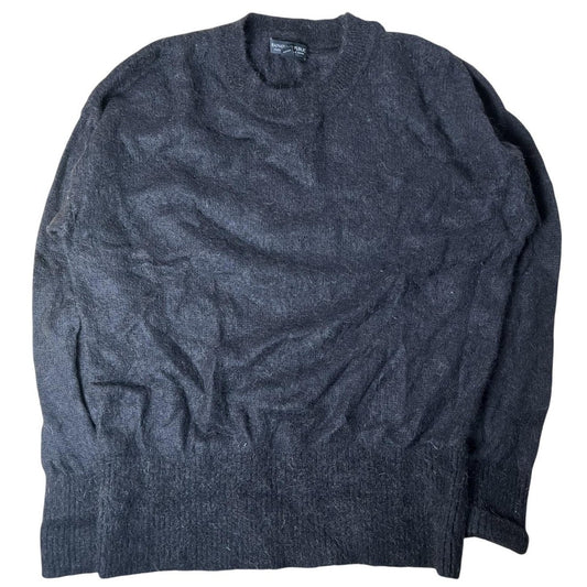 Banana Republic Sweater Mens M Gray Pullover Crew Neck Wool Oversized Relaxed