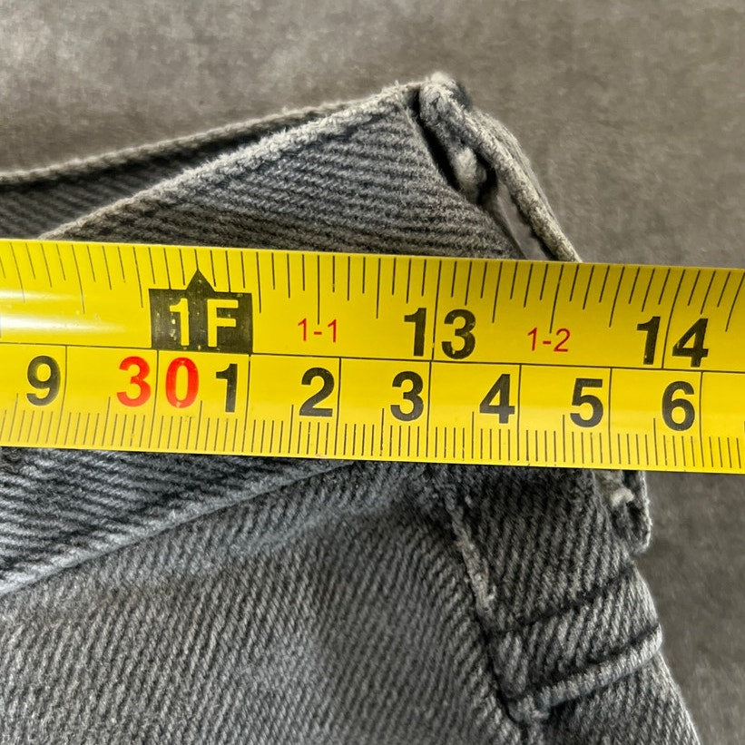 Vintage Guess Gray/Black Faded Jeans Size 30 Made In USA