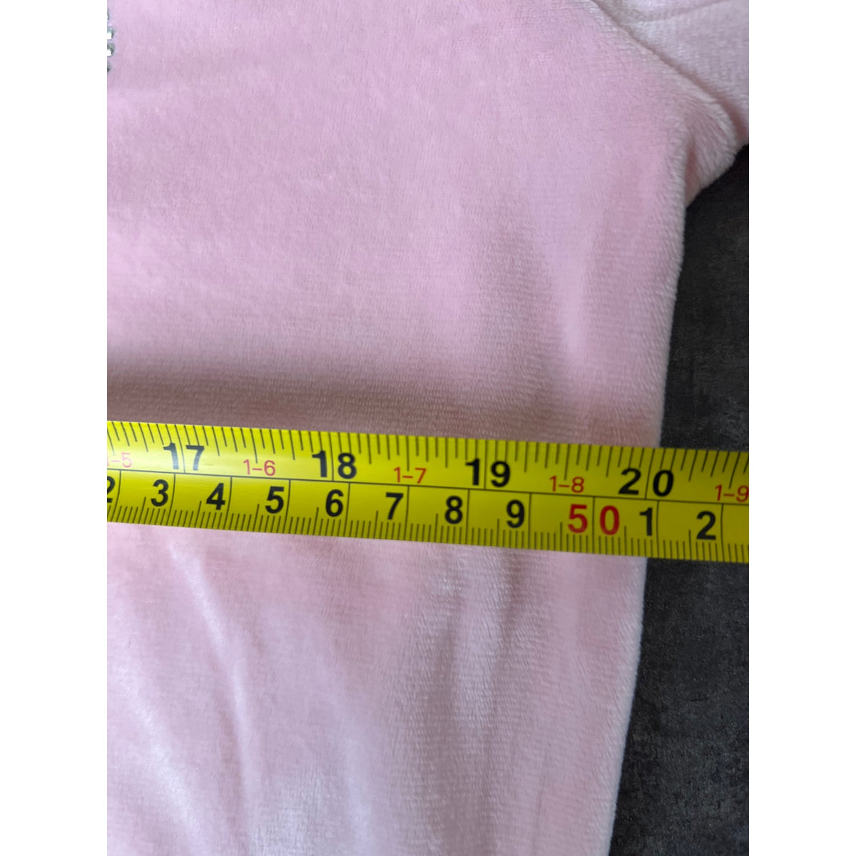 Juicy Couture Sleepwear Pink Velvet Rhinestone Top Medium