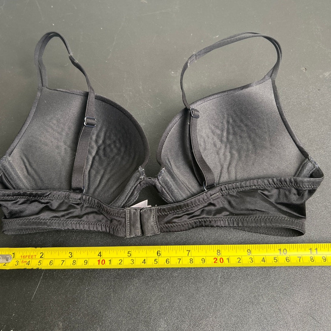 Victoria's Secret Black Polka Dot Push-Up Bra Size 34B