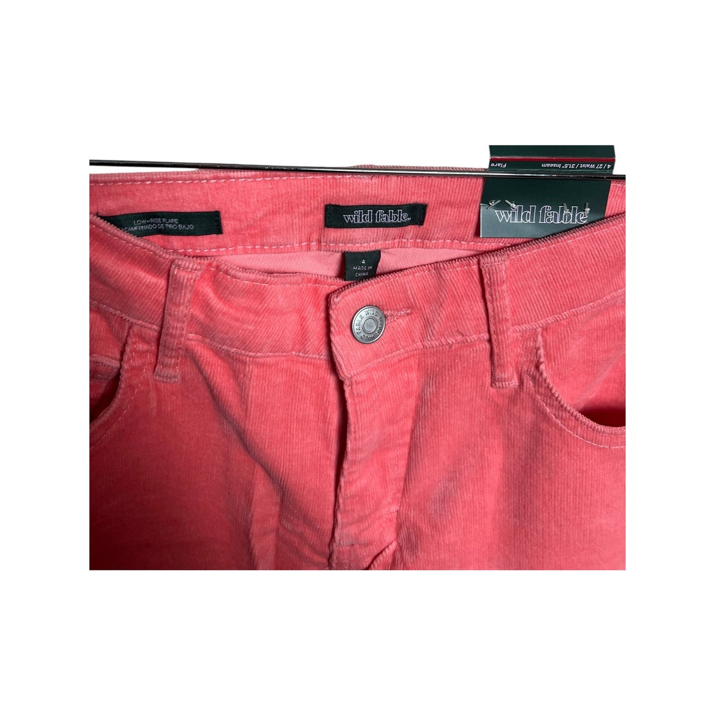 Wild Fable Size 4 Low-Rise Flare NWT Corduroy Pants