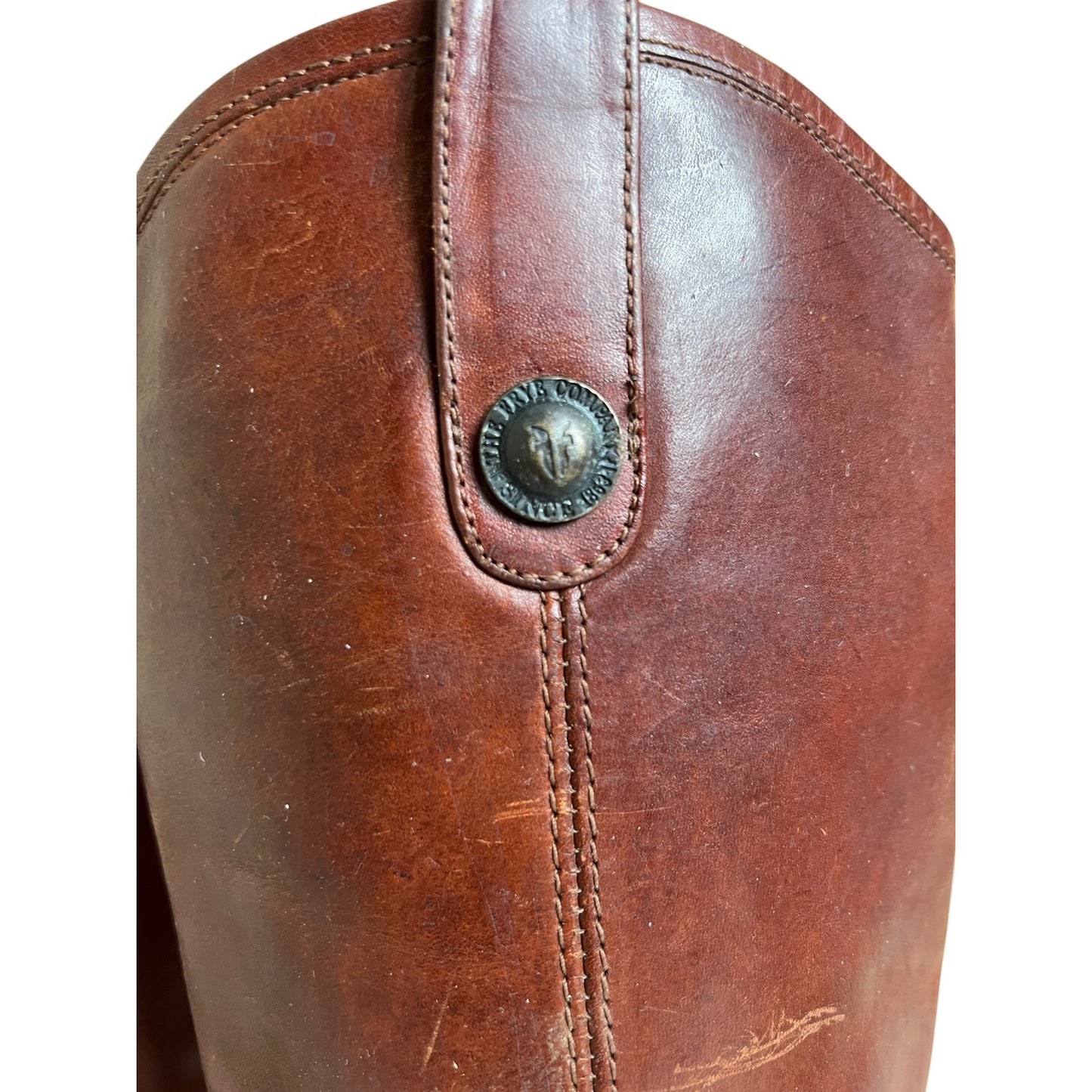 Frye Women Melissa Botton Redwood Riding Boots 6 1/2 Made In Mexico