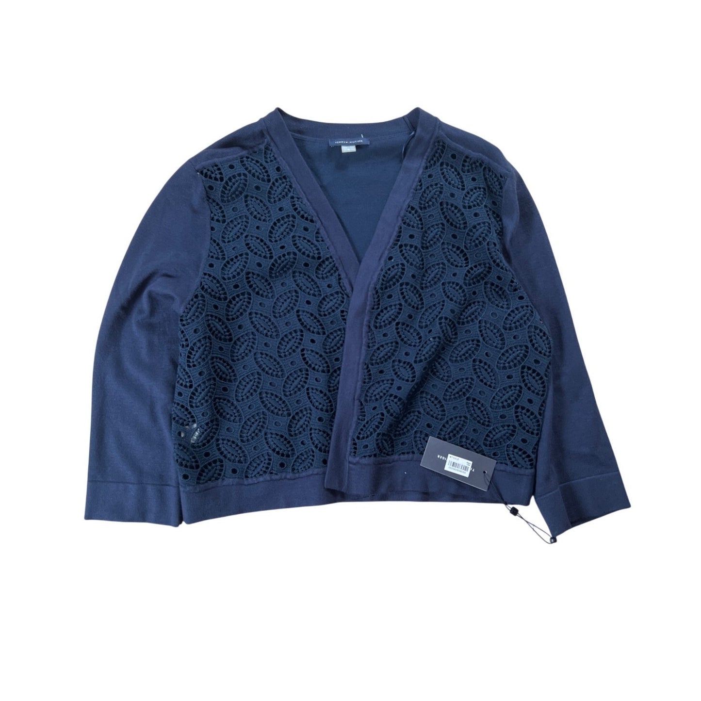 NWT Tommy Hilfiger knit Navy Blue Cardigan Women's Size XL