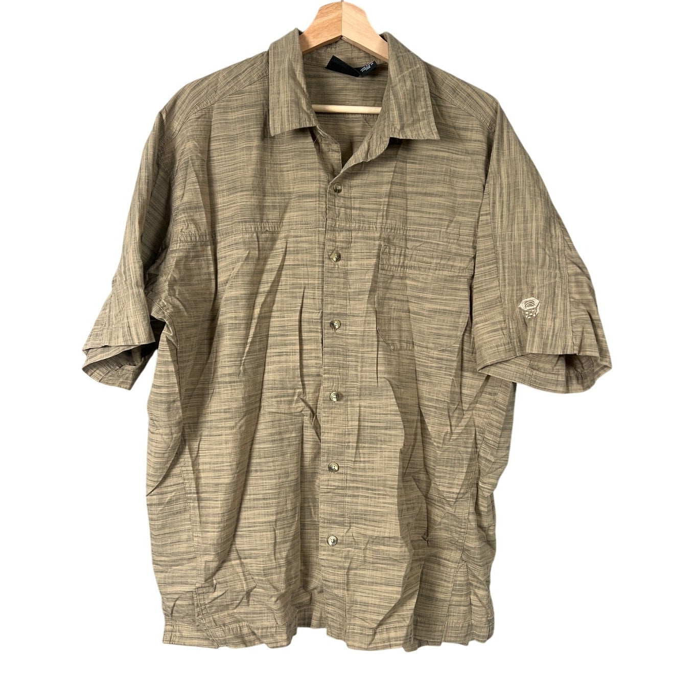 Mountain Hardwear Button Down Brown Men's Size XL Button Down