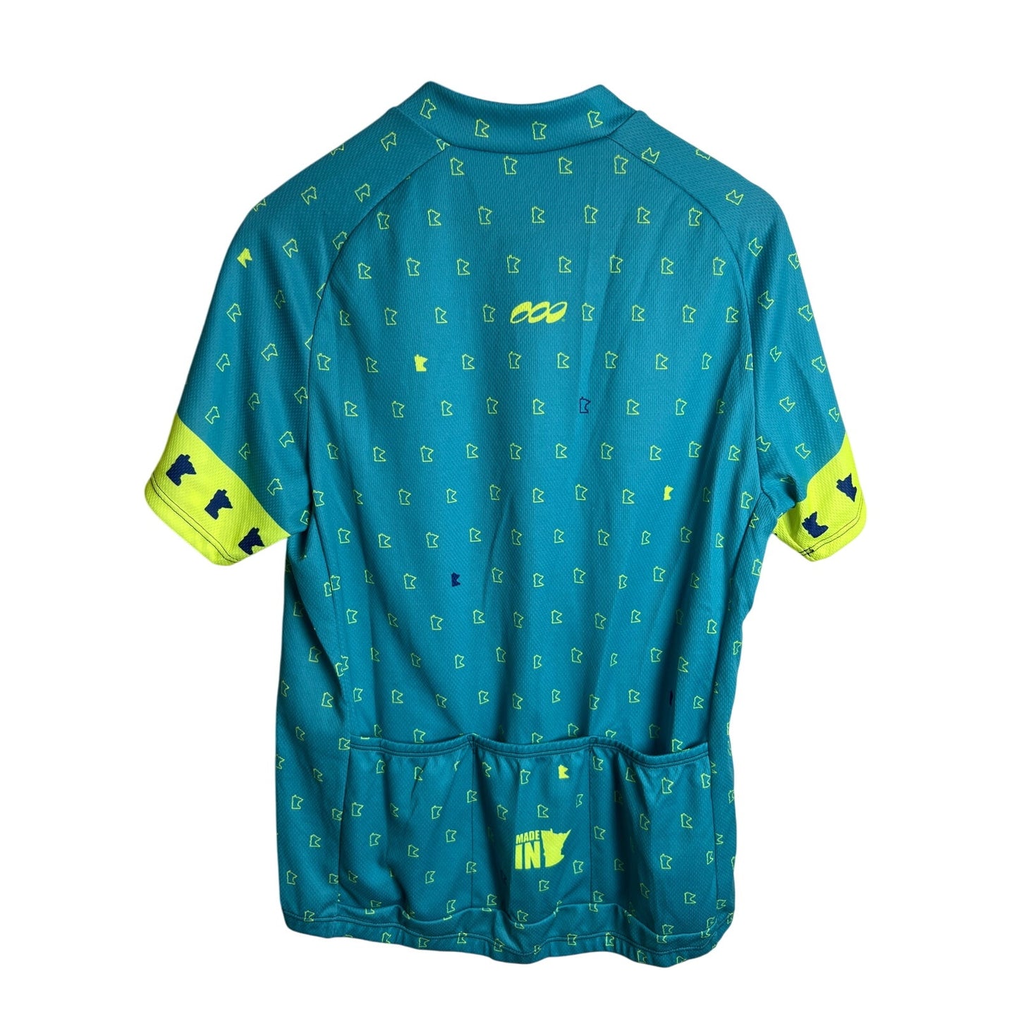 Podiumwear Women's XL Blue and Green Cycling Jersey