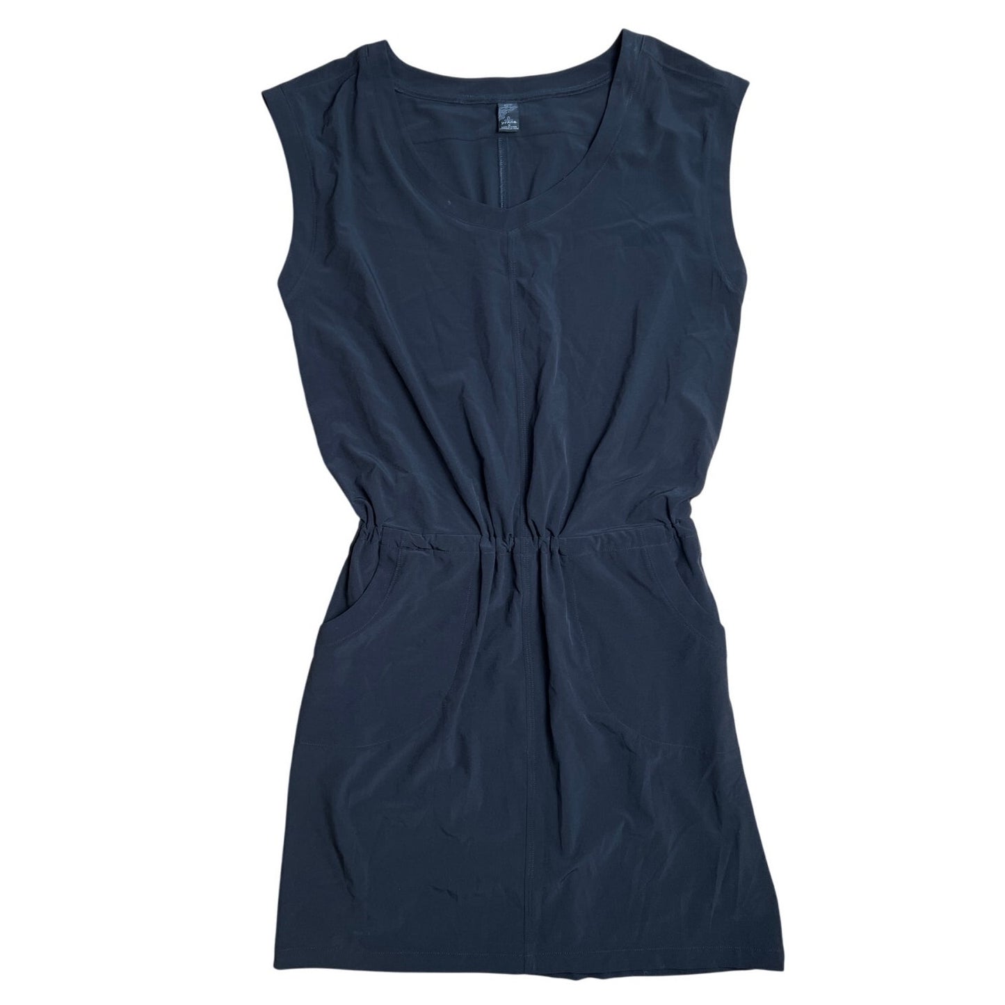 PrAna Norma Drawstring Waist Dress In Black Size M