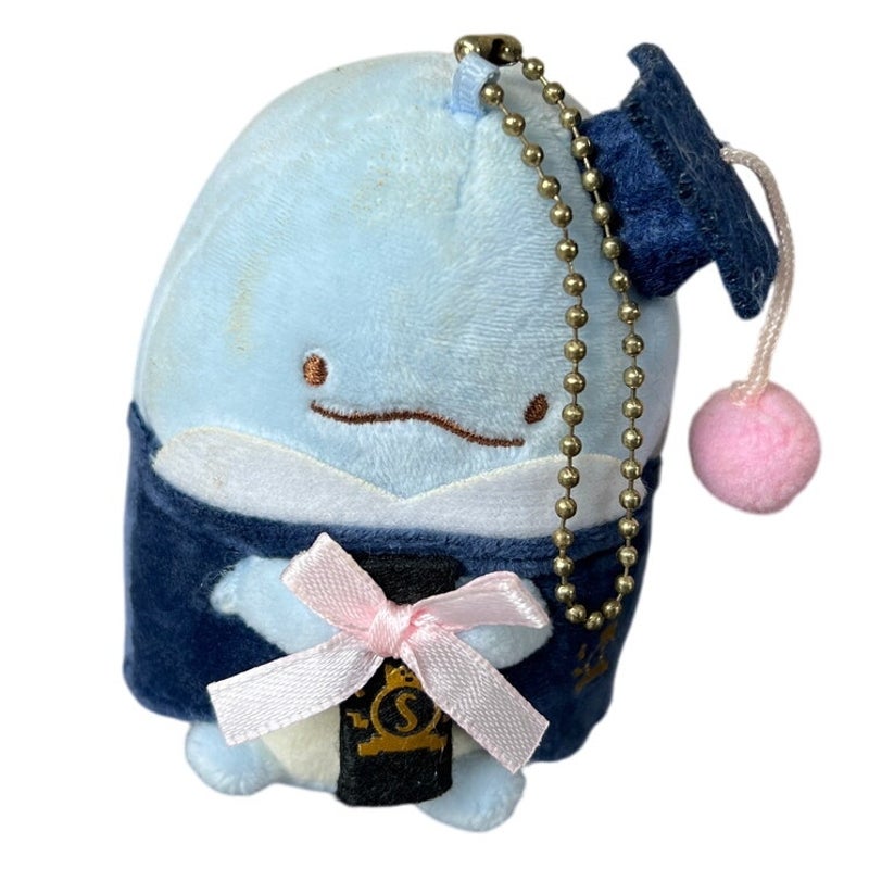 Sumikko Gurashi Graduation Cartoon Plush Doll Keychain NWT *Stians*
