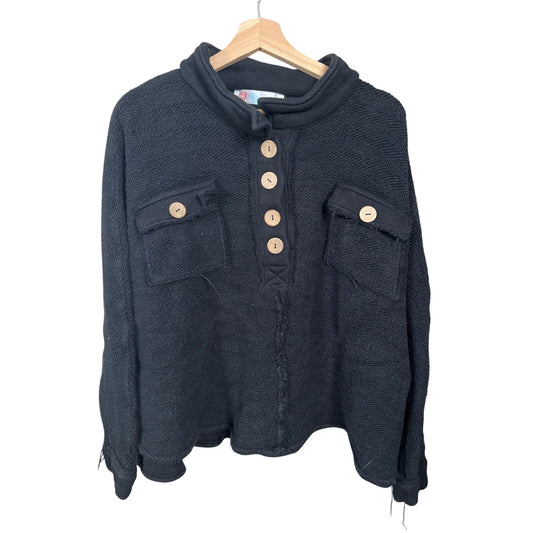 Free People Black Cowl Neck Women's Sweater Size XS
