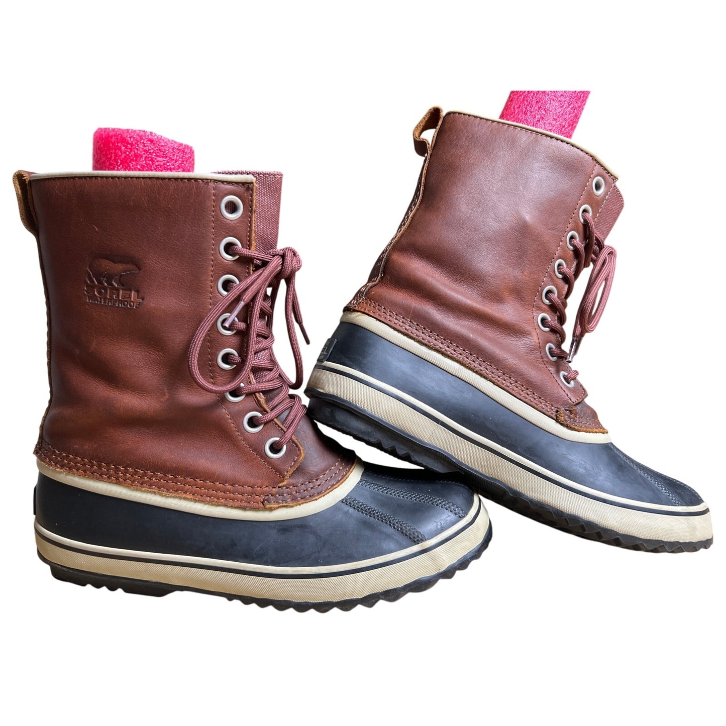 Sorel Women’s Waterproof Leather Rubber Boots Size 10