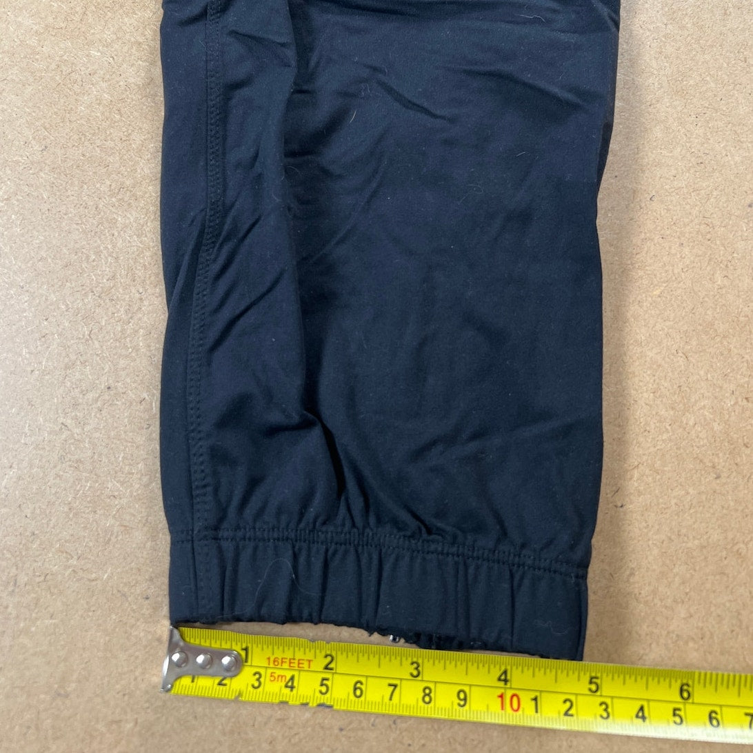 Zyia Trail Jogger Pants Micro Stripe Active Performance Black Women Large