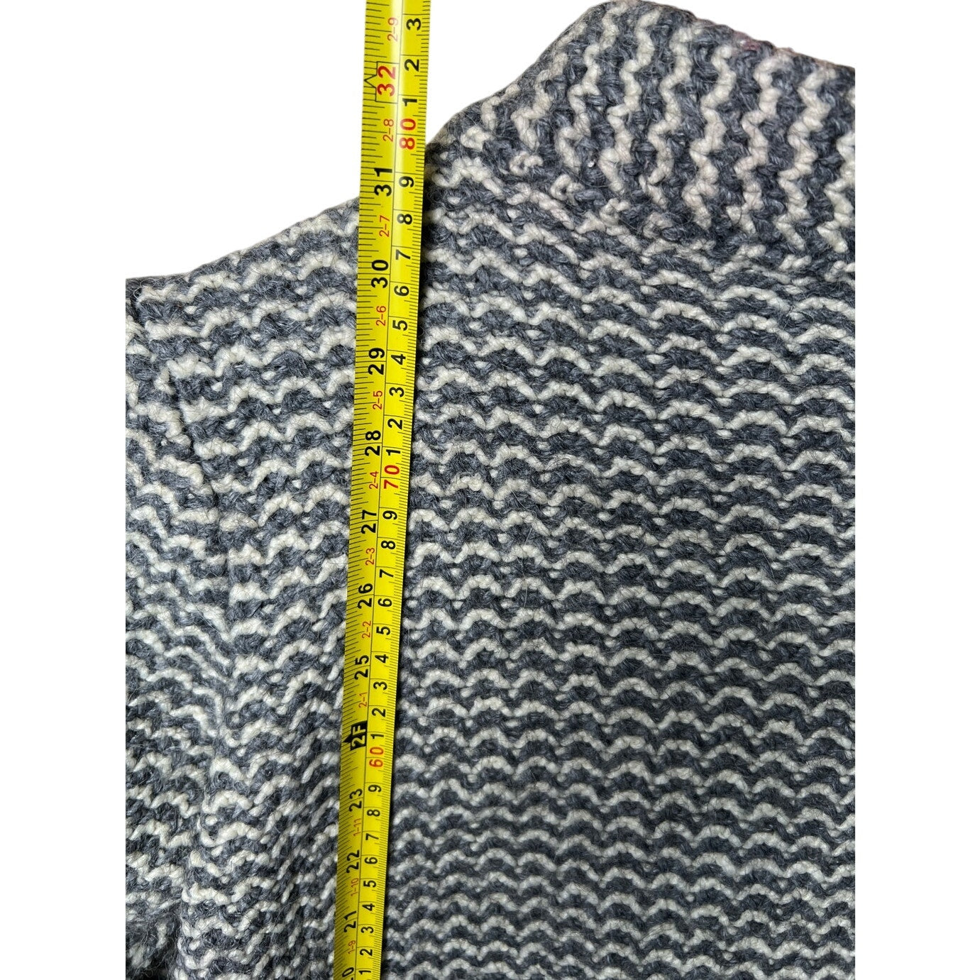 Cocogio Made In Italy Large Long Cardigan Sweater Button-Up Sweater Italy Gray