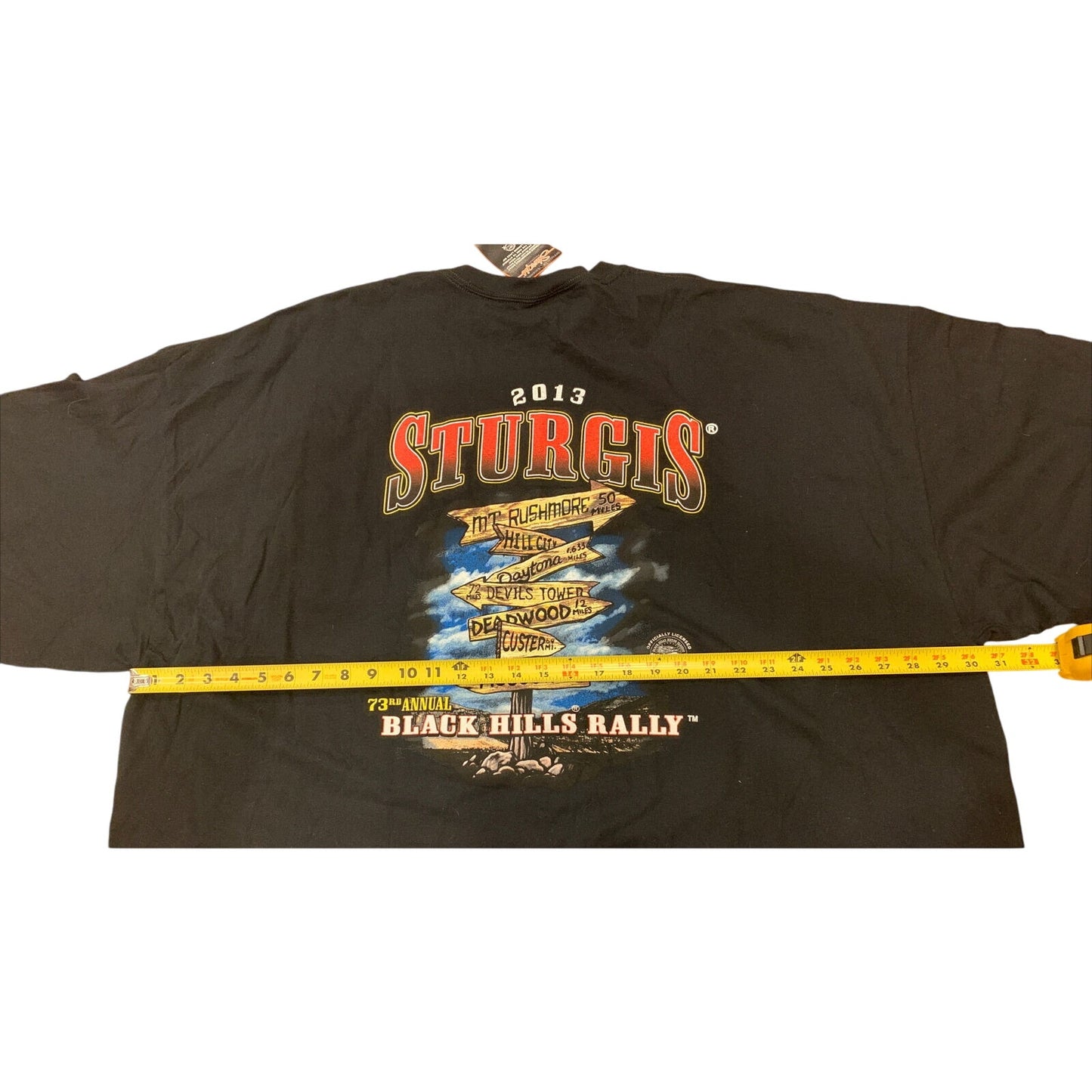 2013 Sturgis USA 73rd Annual Black Hills Rally T-Shirt South Dakota 5XL NWT