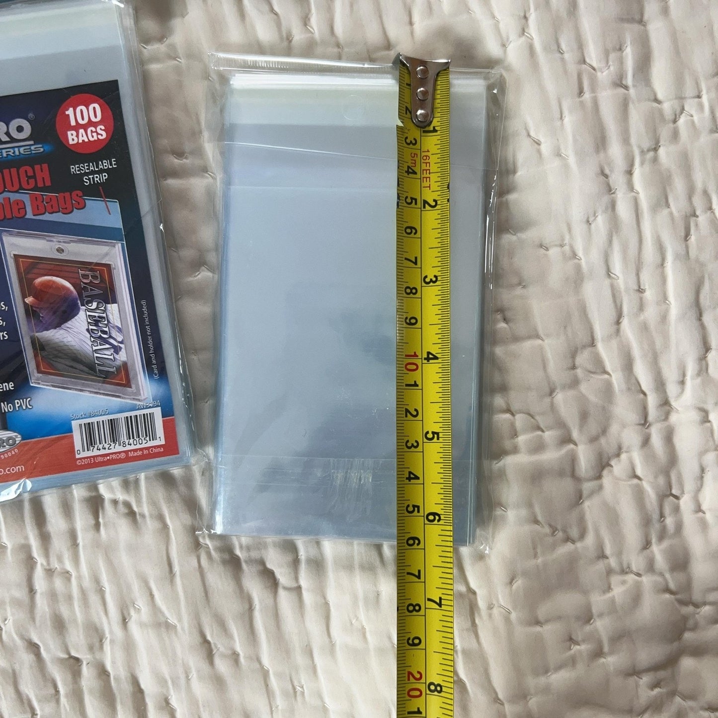 Ultra PRO One-Touch Resealable Bags 100 Bags Standard Clear Plastic Lot