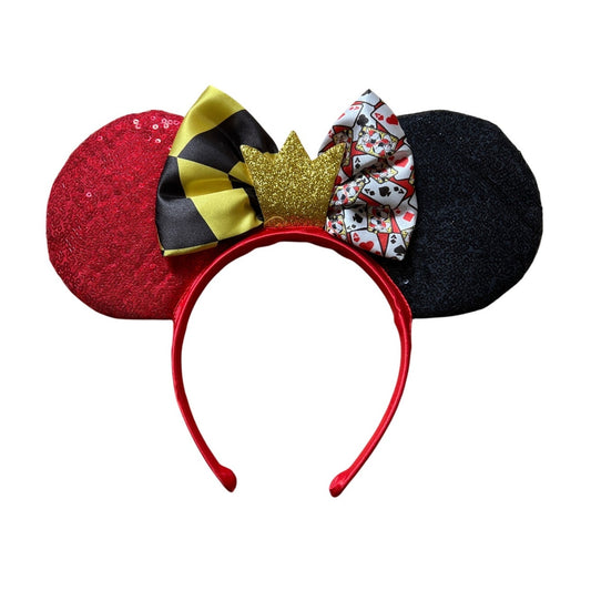 Disney Villains Inspired Queen of Hearts Halloween Mickey Minnie Ears