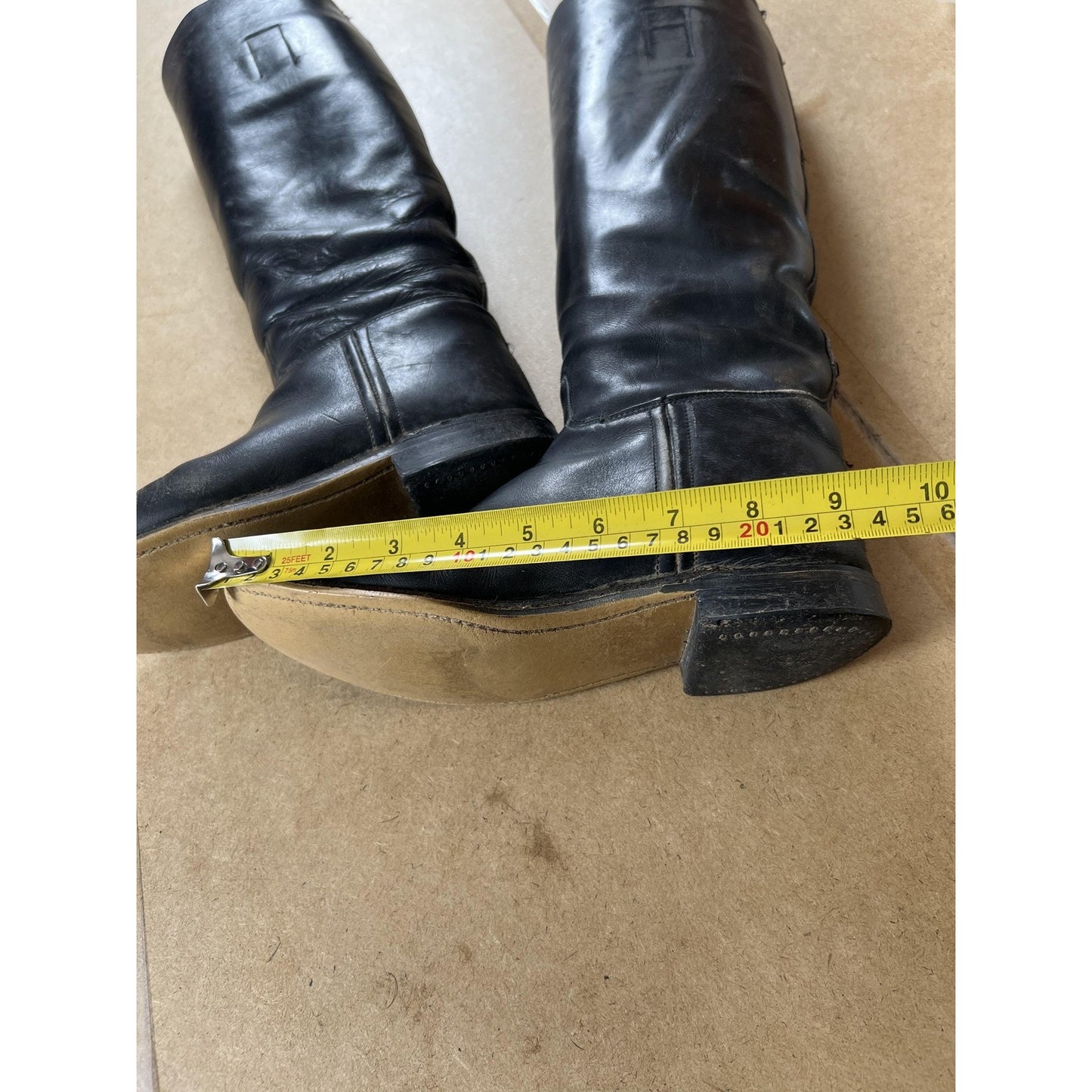 Marlborough Riding Boot Womens Size 5 Black Leather Knee-High Lined England