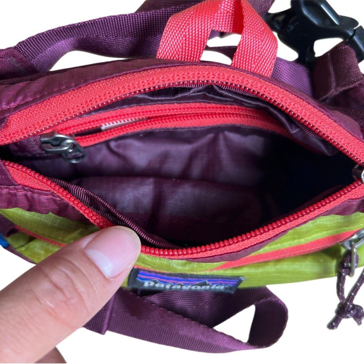 Patagonia Lightweight  Mini Hip Pack Fanny 1L Patchwork Peppergrass