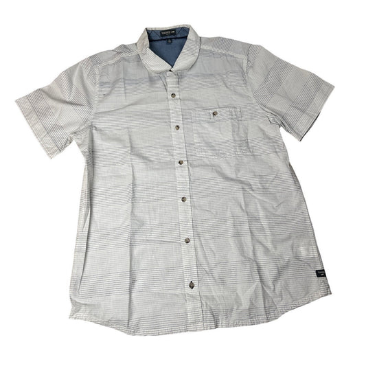 Toad & Co Long Sleeve Button Down Shirt Organic Wanderer Slim Fit  XL