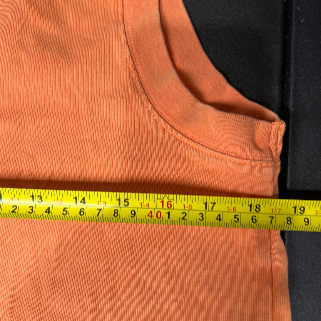 Nike Center Swoosh Orange Tank Top Size Medium Sleeveless Active