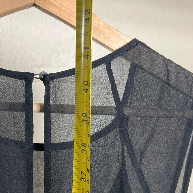 ALL SAINTS Size 8 Black Women Carlotta Black Asymmetric Hem Dress