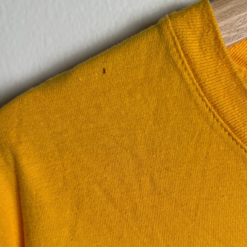 Champion Classic Men's Yellow Short Sleeve Logo Crew Neck T-Shirt XL