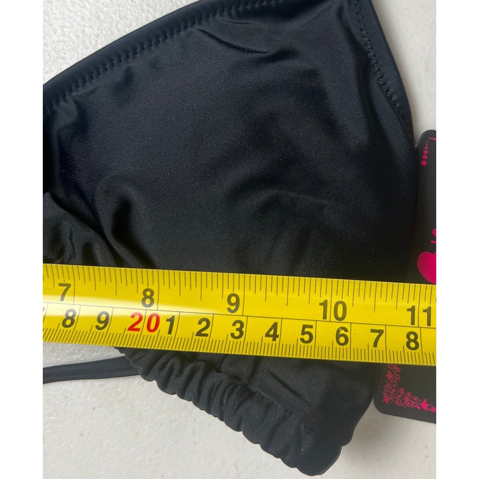 Shekini Black Swim Top Size Large NWT Women's Bikini