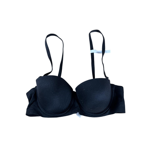 Aerie Bra Womens 32B Black T-Shirt Molded Padded Underwired Seamless Adjustable