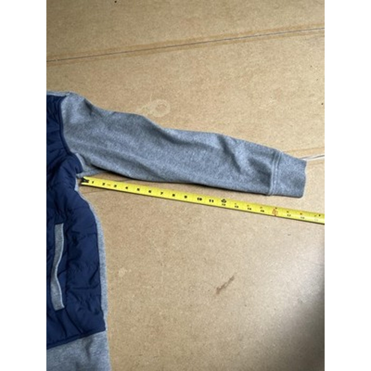 Johnnie-O Sweater Mens L Blue Full Zip Mock Neck Insulated Pockets Logo