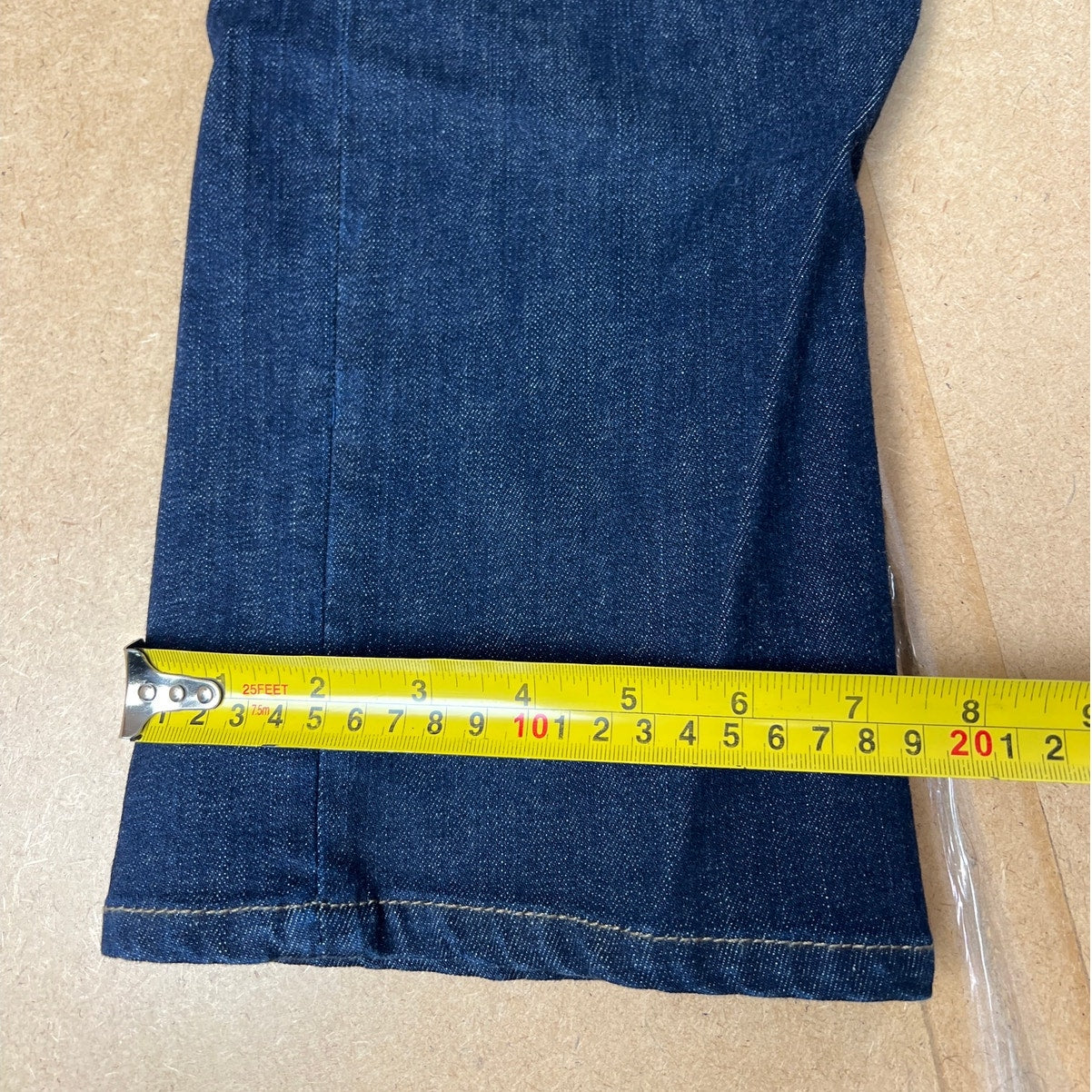 Massimo Dutti Size 34 Cropped Hem Dark Wash Straight leg Blue Jeans