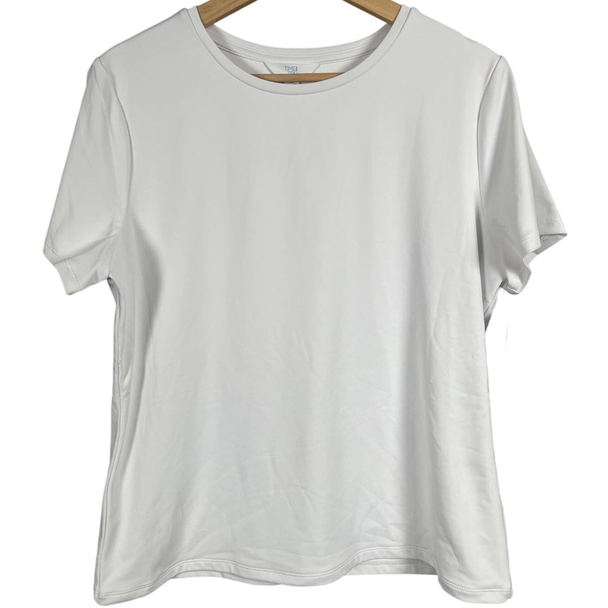 Time & Tru NWT Blank White Essenstial T-shirt Size XL