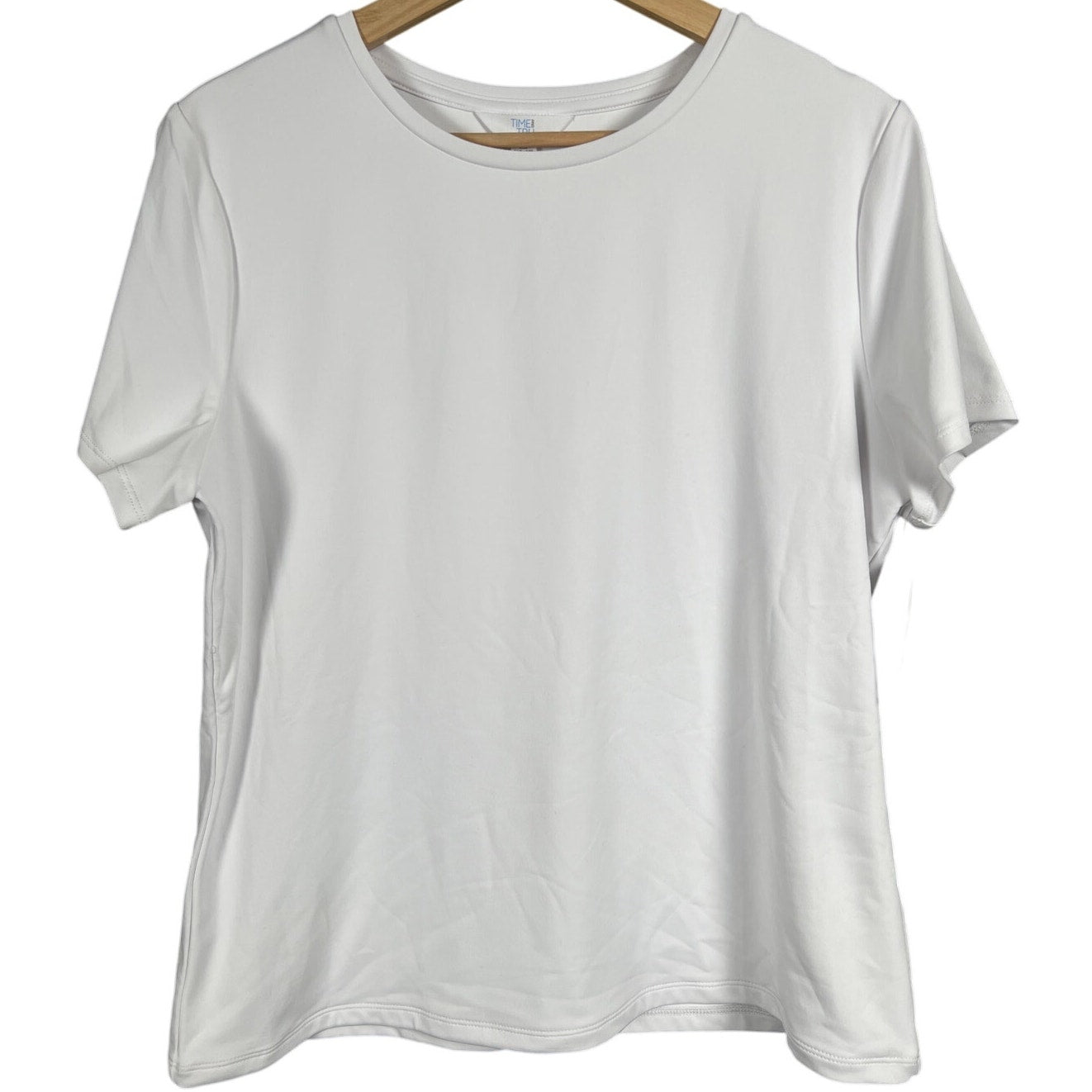 Time & Tru NWT Blank White Essenstial T-shirt Size XL