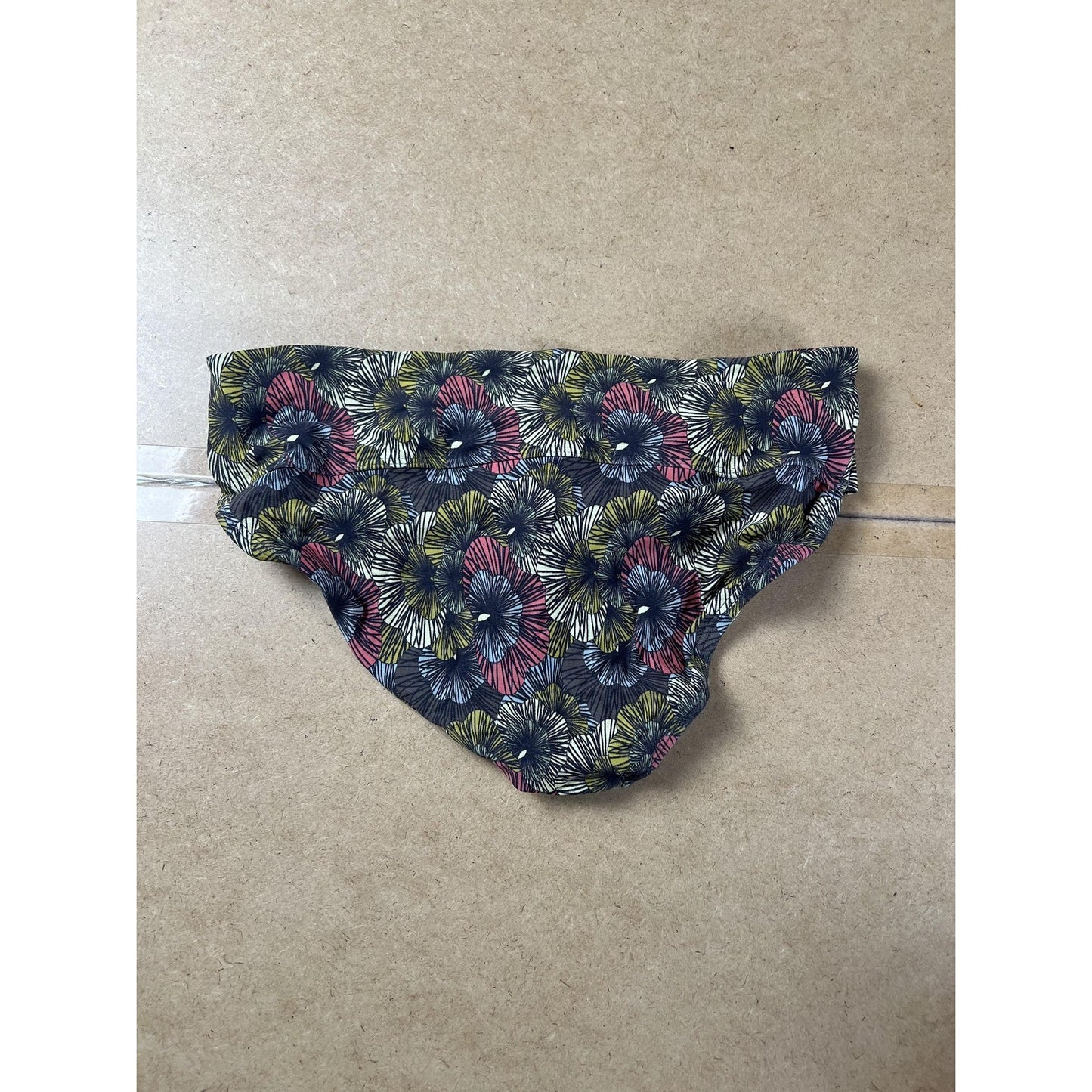 Bottom Womens 34 Multicolor Hipster Lined Elastic Waist Stretch Floral