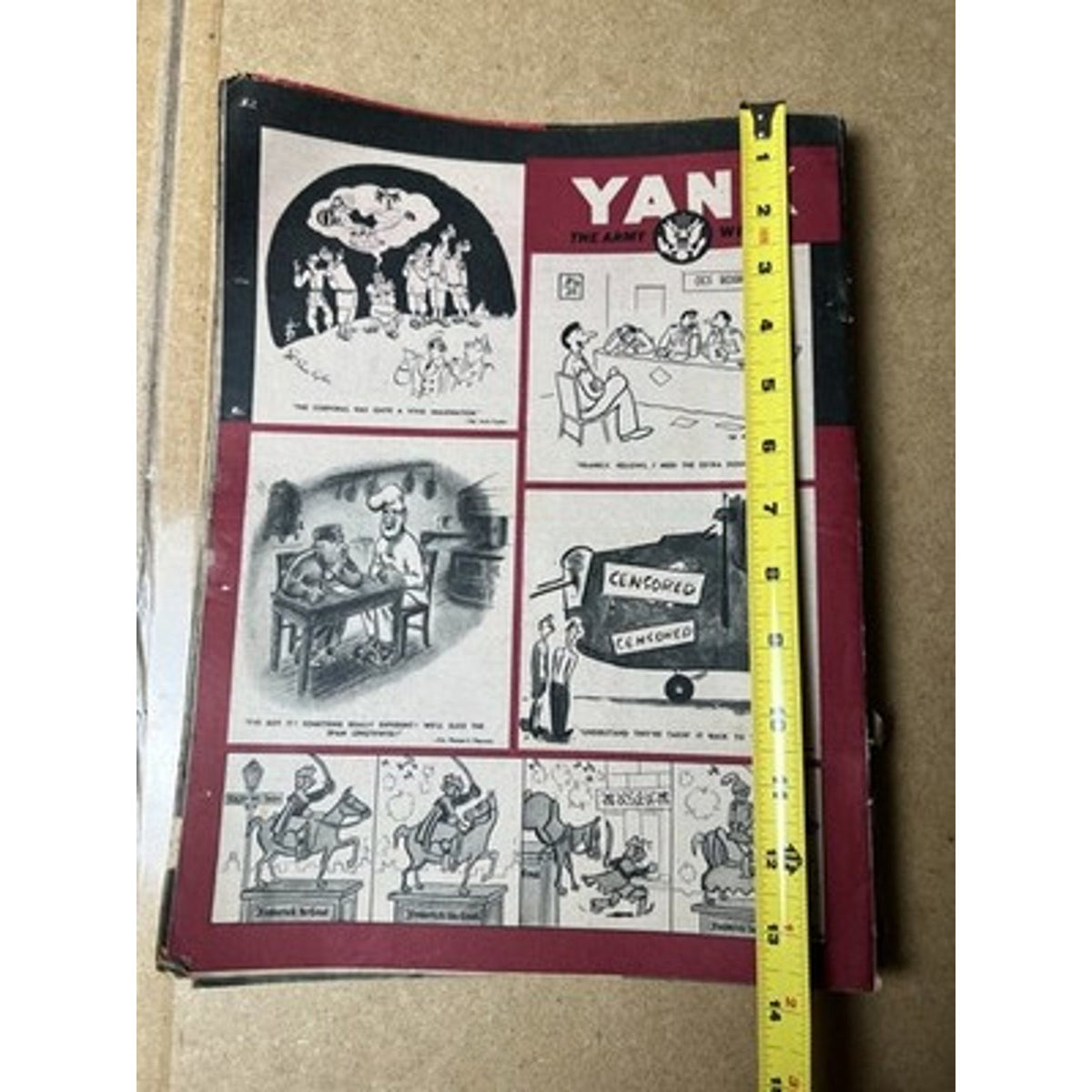 Yank The Army Weekly Red Black White Magazine Lot WWII British Original UK