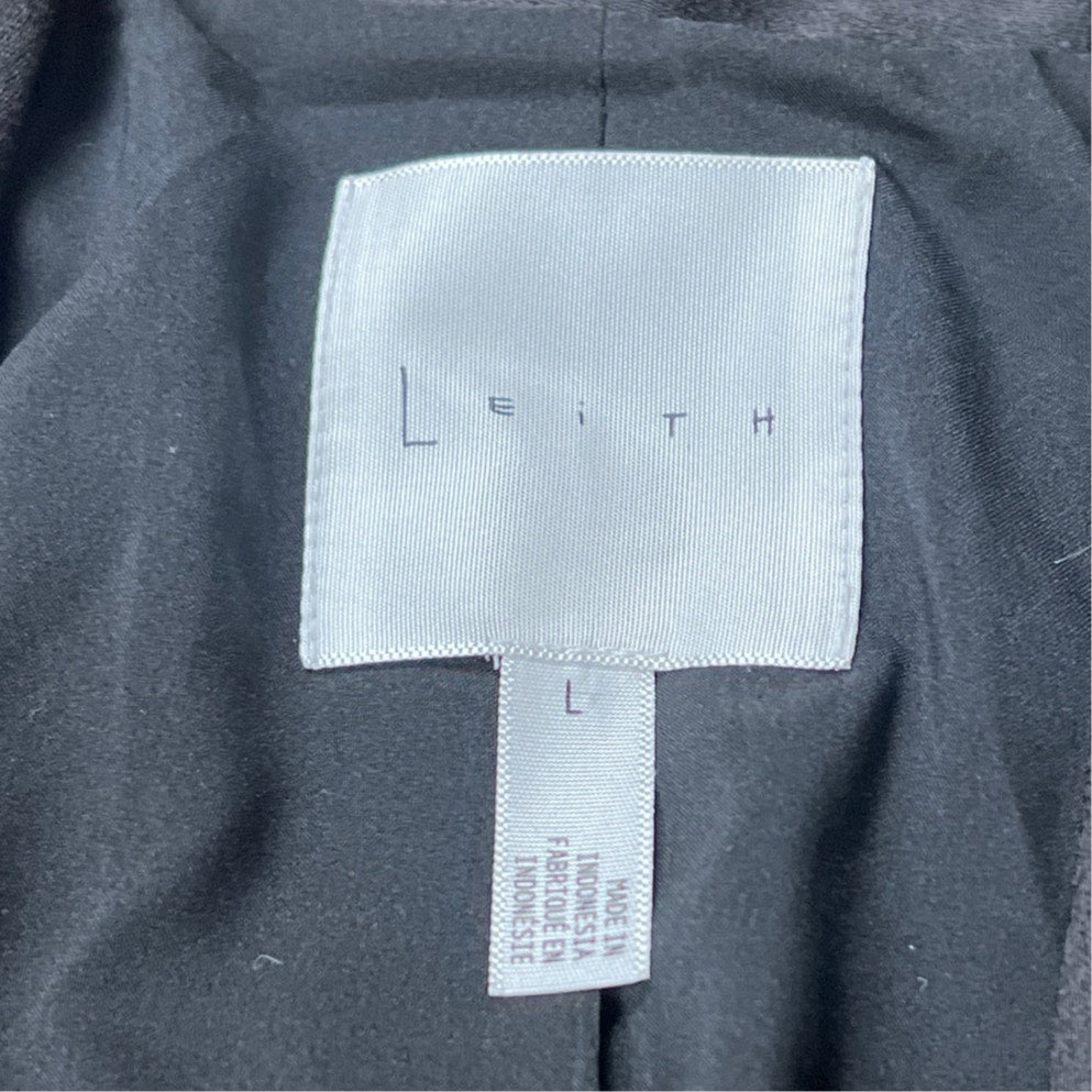 Leith For Nordstrom Long Black Vest Size Large