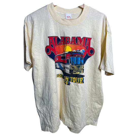 Alabama XL Roll On Tour 88' Band T-Shirt *Stains*