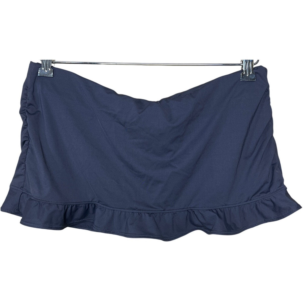 Athleta Size medium NWT Women's Mini Skirt Shirred Ruffle Navy