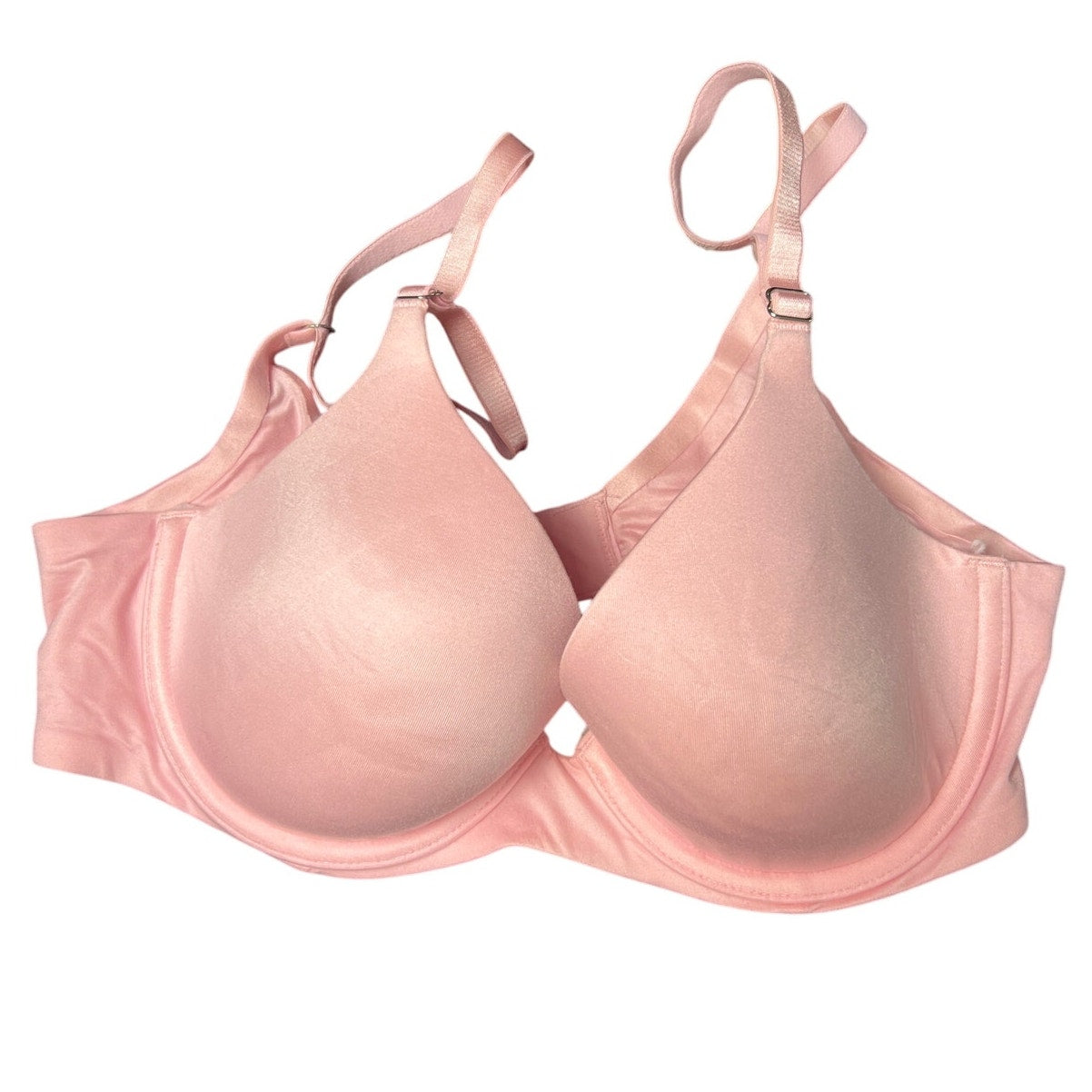 Aerie Sunny 32C Women Pink Bra Adjustable Lightly Lined Demi Push Up